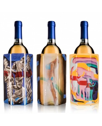 Set 3 Huse pentru racirea sticlelor de vin, colectie Ramon Bruin - VACU VIN